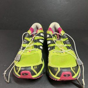 Salomon Xr Mission 1 Womens Running Shoes Neon Green & Pink -size 9